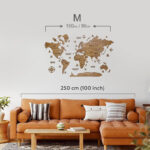 Maps murale – Couleur acajou – Image 7