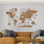 Maps murale – Couleur acajou – Image 2