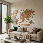Maps murale – Couleur acajou – Image 3