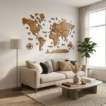 Maps murale – Couleur acajou – Image 2