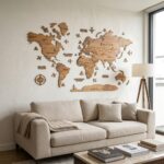 Maps murale – Couleur acajou – Image 4