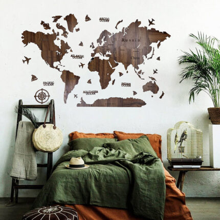 Maps murale – couleur Noie