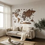Maps murale – couleur Noie