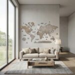 Maps murale – couleur claire – Image 3