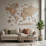 Maps murale – couleur claire